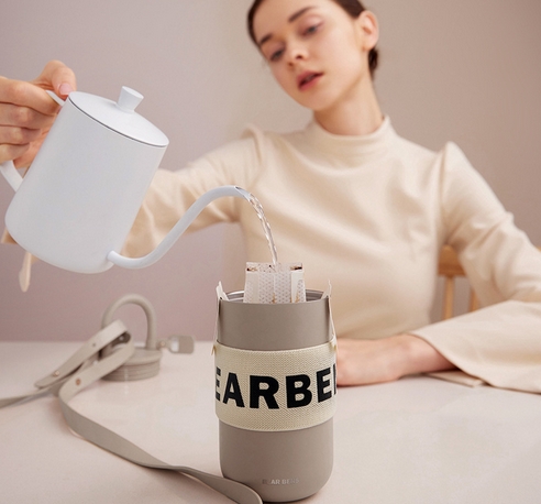 Lock shaped thermos cup accompanying water cup coffee cup custom